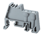 END CLAMP CA702 IN POLYAMIDE 66 SUITABLE FOR DIN 32-DIN 35-DIN 35-15 RAILS